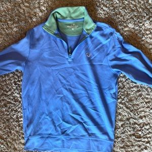 Vineyard vines blue quarter zip
